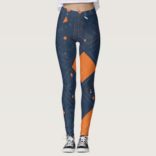 Formeln und Symbole Leggings (Vorderseite)