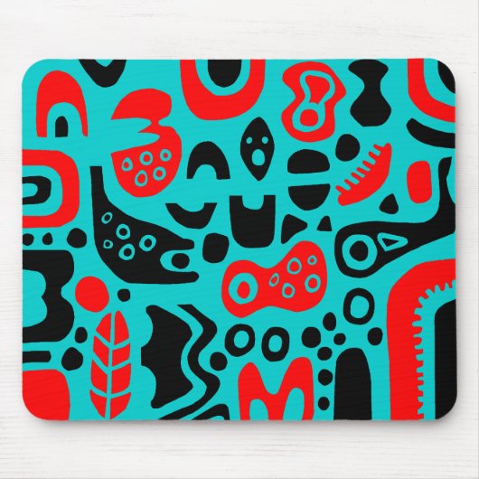 Formen - auf Aqua-Blue Mousepad (Vorne)
