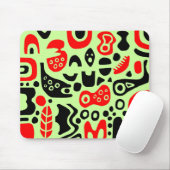 Formen - auf blassem em-grün mousepad (Mit Mouse)