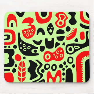 Formen - auf blassem em-grün mousepad