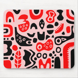 Formen - auf rosa FFCCCC Mousepad