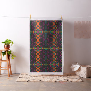 Formen auf schwarzem Hintergrund Stoff