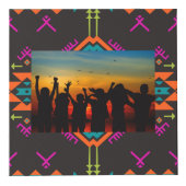 Formen auf schwarzem Hintergrund Würfel (Vorderseite)