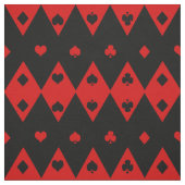 Formen der schwarzen und roten Playing Card Stoff (Muster)