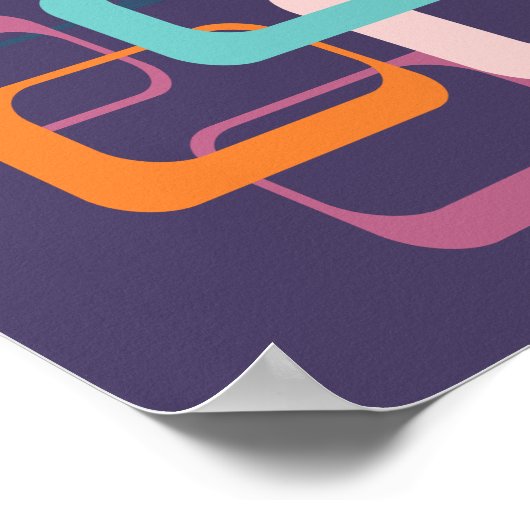 Formen des geometrischen Mittelzentrums Poster (Ecke)