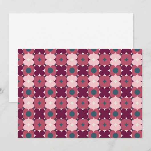 Formen Feiertagskarte (Vorne/Hinten)