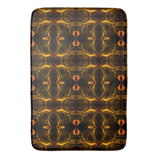 Formen, "goldene Linien schwimmen" über dunklem Hi Badematte (Vorderseite Vertikal)