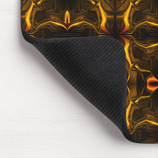 Formen, "goldene Linien schwimmen" über dunklem Hi Mousepad (Ecke)