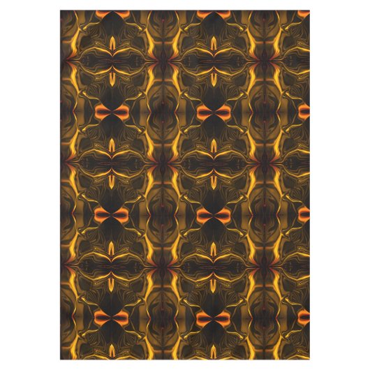 Formen, "goldene Linien schwimmen" über dunklem Hi Tischdecke (Vorderseite)