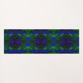 Formen, "goldene Linien schwimmen" über dunklem Hi Yogamatte (Rückseite (Horizontal))