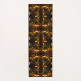 Formen, "goldene Linien schwimmen" über dunklem Hi Yogamatte