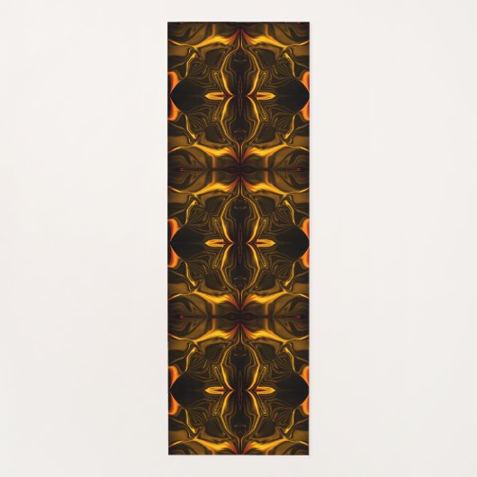 Formen, "goldene Linien schwimmen" über dunklem Hi Yogamatte (Vorderseite)