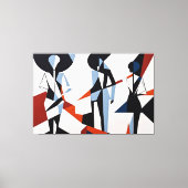 Formen im Dialog Leinwanddruck (Vorderseite)