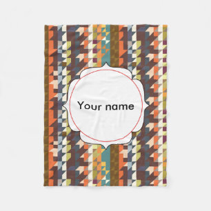 Formen im retro Farbabstrakten Entwurf Fleecedecke