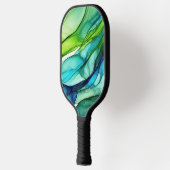 Formen in Grün und Blues Pickleball Paddel Pickleball Schläger (Links)