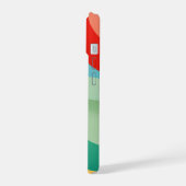Formen in hellen Farben iPhone 15 Hülle (Linke Seite)