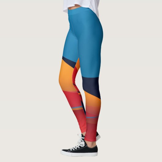 Formen in hellen Farben Leggings (Links)