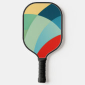 Formen in hellen Farben Pickleball Schläger (Rückseite)