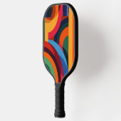 Formen in lebhaften Farben Pickleball Schläger (Links)