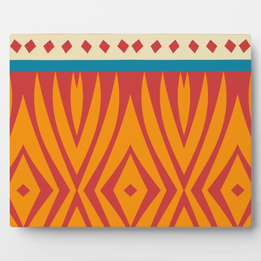 Formen in Retrofarben Fotoplatte (Vorderseite)