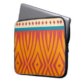 Formen in Retrofarben Laptopschutzhülle (Vorderseite Links)