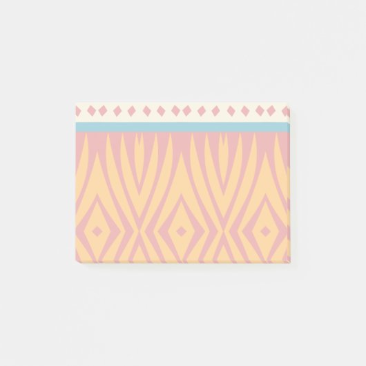 Formen in Retrofarben Post-it Klebezettel (Vorderseite)