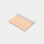 Formen in Retrofarben Post-it Klebezettel (angewinkelt)