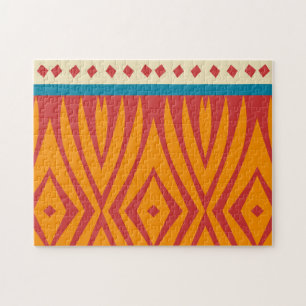 Formen in Retrofarben Puzzle