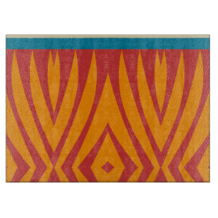 Formen in Retrofarben Schneidebrett