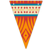 Formen in Retrofarben Wimpelkette (Erste Fahne)