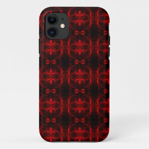 Formen in roter Schrift auf schwarzem Hintergrund Case-Mate iPhone Hülle
