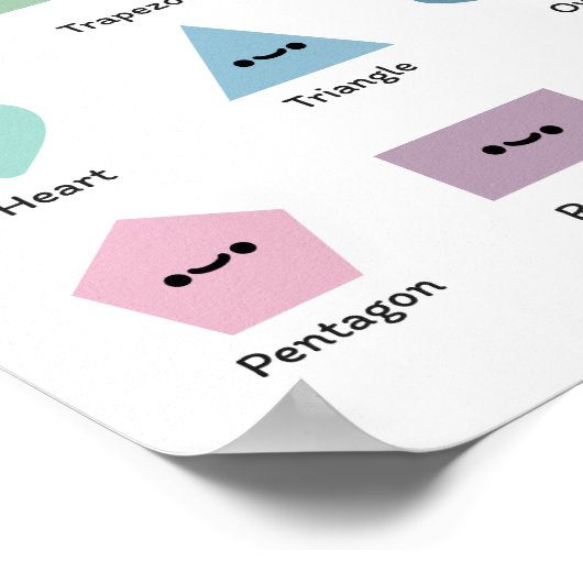 Formen lernen poster (Ecke)