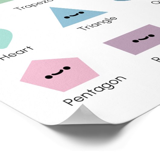 Formen lernen poster (Ecke)