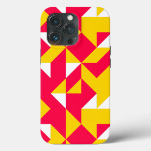 Formen mit roter und gelber Geometrie Case-Mate iPhone Hülle