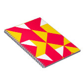 Formen mit roter und gelber Geometrie Notizblock (Rechte Seite)