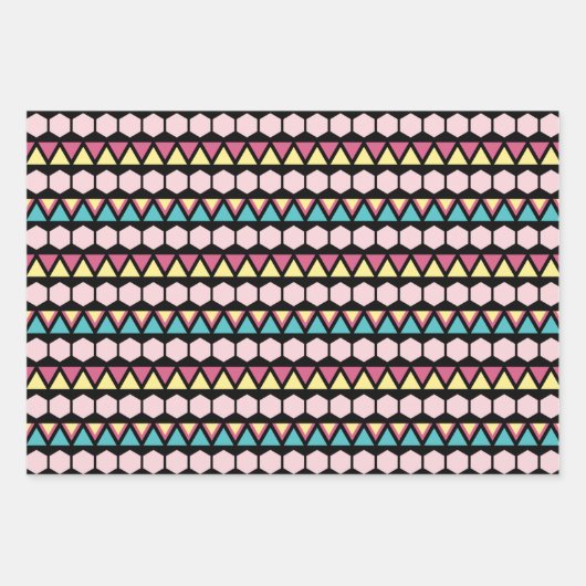 Formen Muster Geschenkpapier Set (Vorderseite 2)