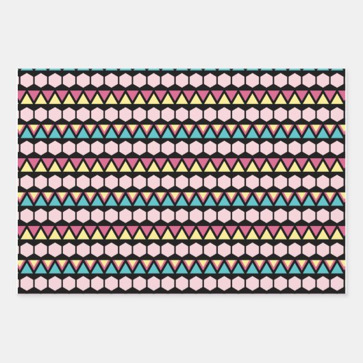 Formen Muster Geschenkpapier Set (Vorderseite)