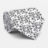 Formen - Schwarz auf Weiß Krawatte (Gerollt)
