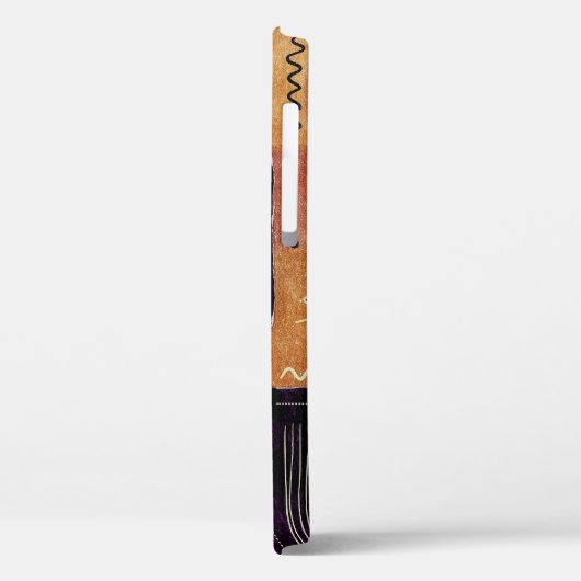 Formen und Blätter abstrakter geometrischer Kreise Case-Mate iPhone Hülle (Rückseite / Links)