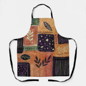 Formen und Blätter abstrakter geometrischer Kreise Schürze (Vorderseite)