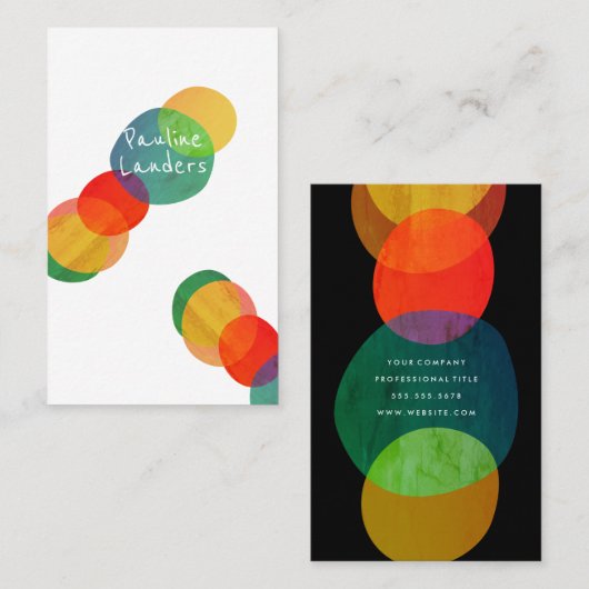 Formen und Farbe Visitenkarte (Vorne/Hinten)