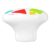 Formen und Farben Keramikknauf (Seitenansicht)