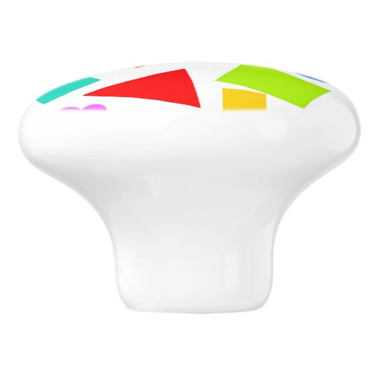 Formen und Farben Keramikknauf (Seitenansicht)