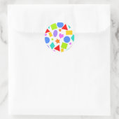 Formen und Farben Runder Aufkleber (Tasche)