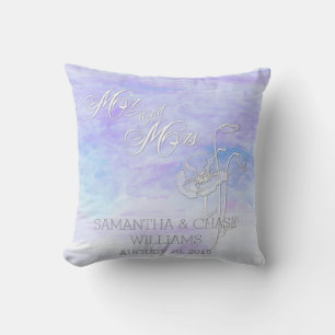 FORMEN VON BLUES WATERCOLOR UND PILLOW POPPIES KISSEN