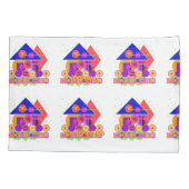 Formen Zahlen Symbole Kinder Kissenbezug (Rückseite)