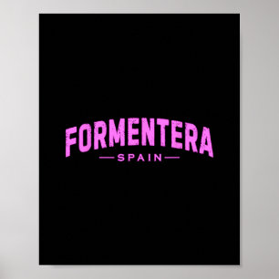 Formentera Spanien Balearen Urlaub Sommer Poster
