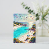 Formentera Spanien Postkarte (Stehend Vorderseite)