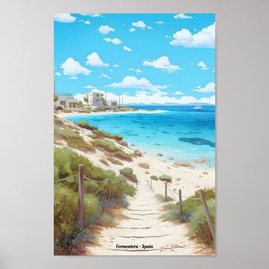Formentera Spanien Reise Poster (Vorne)