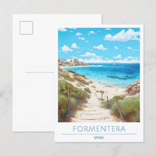 Formentera Spanien Reise Postkarte